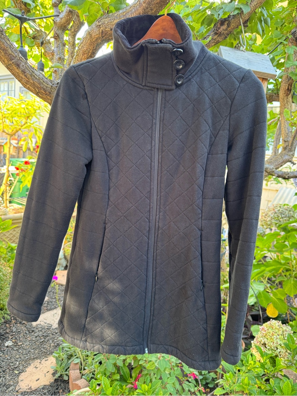 The North Face Women's Caroluna Quilted Collar Jacket - Black